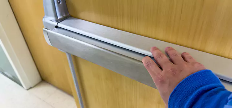 Installing a Push Bar on a Door Meadowbrook