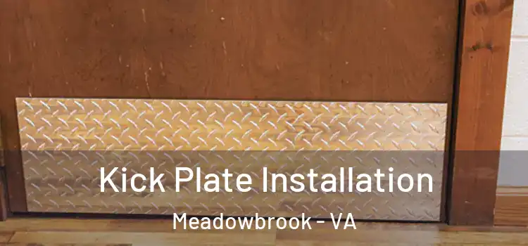  Kick Plate Installation Meadowbrook - VA